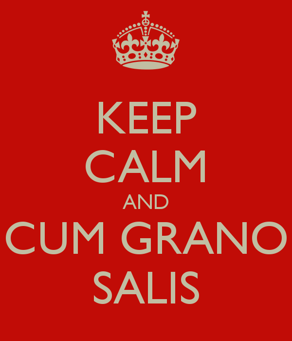 Image result for Cum grano salis